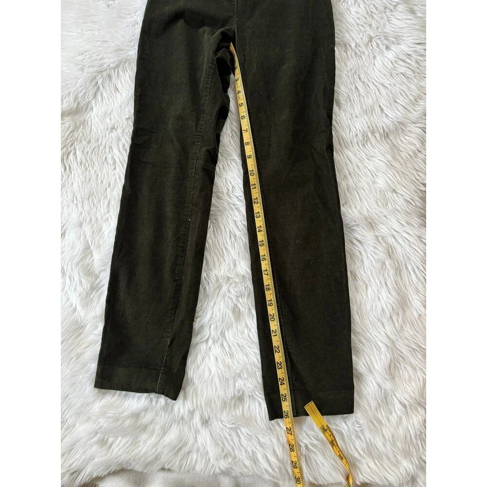 Babaton Aritzia Mitch green corduroy pants SIze 2 - Picture 11 of 12
